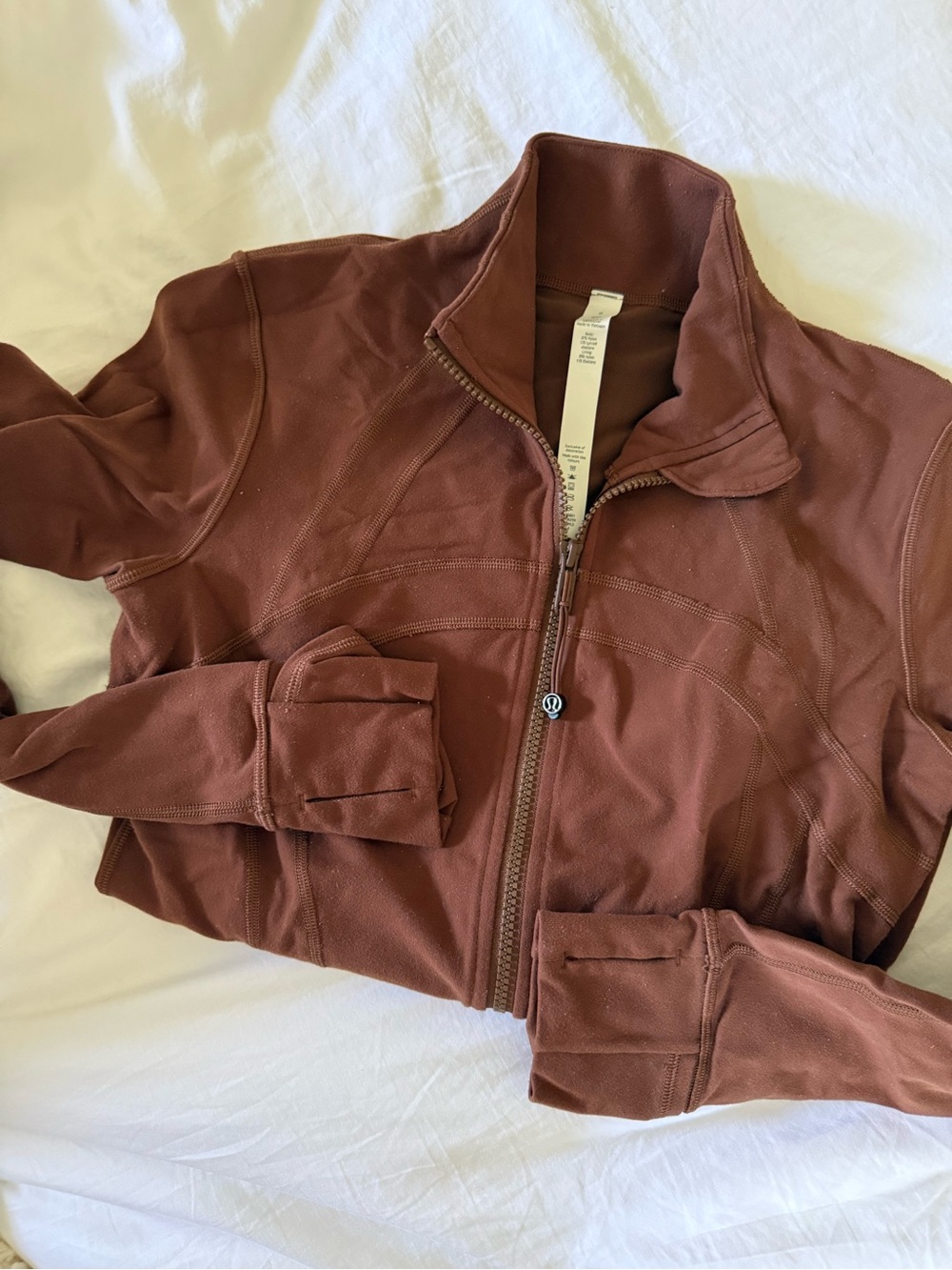 Brown Lululemon Define Full-Zip Jacket